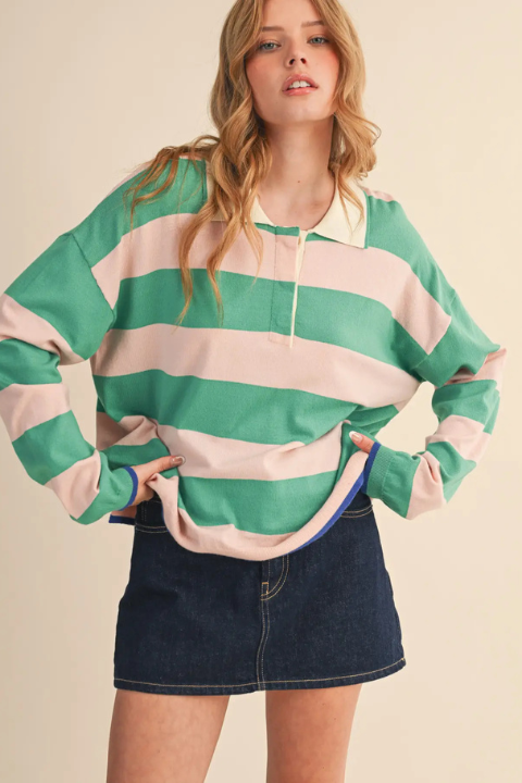 Striped Rugby Sweater