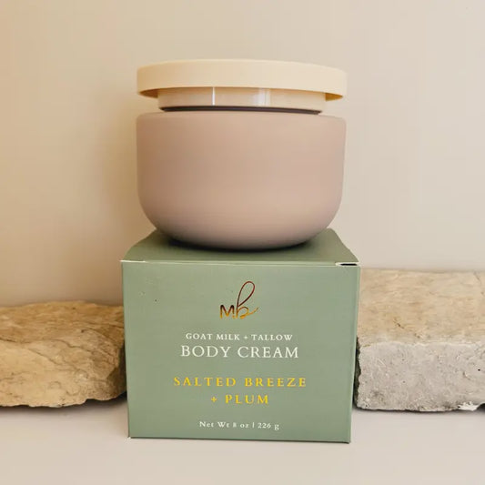 Salted Breeze + Plum Goat Milk + Tallow Body Cream