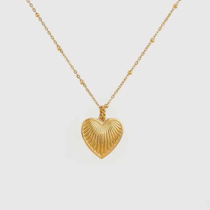 Amora 18K Gold Dainty Heart Necklace