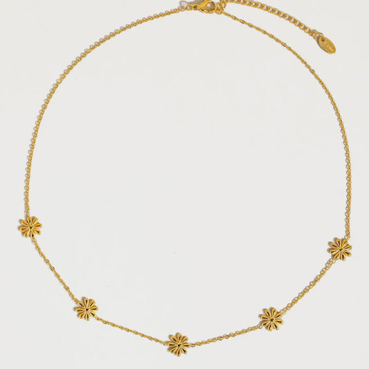 Sundown Non-Tarnish Festival Daisy Chain Necklace