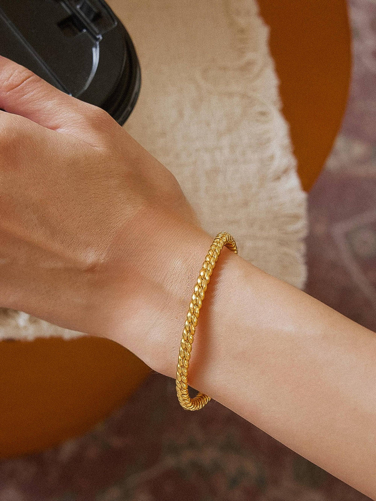 Collins Textured Bangle Bracelet