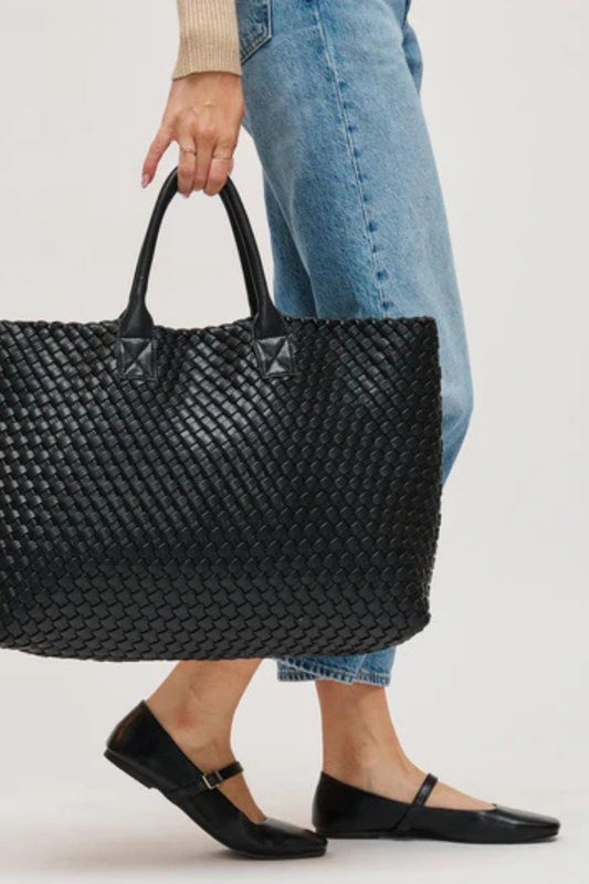 Ithaca Woven Vegan Leather Tote