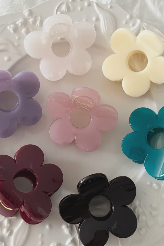 Retro Flower Hair Claw