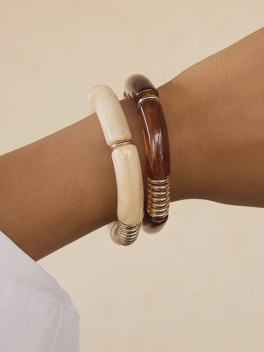 Cove Chunky Resin Bangle Set