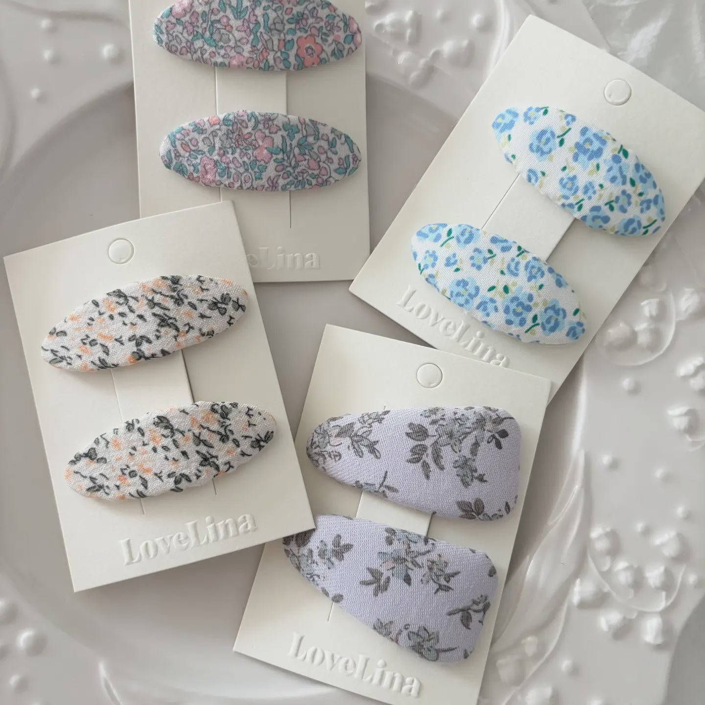 Vintage Floral Hair Clips