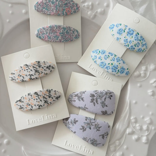 Vintage Floral Hair Clips