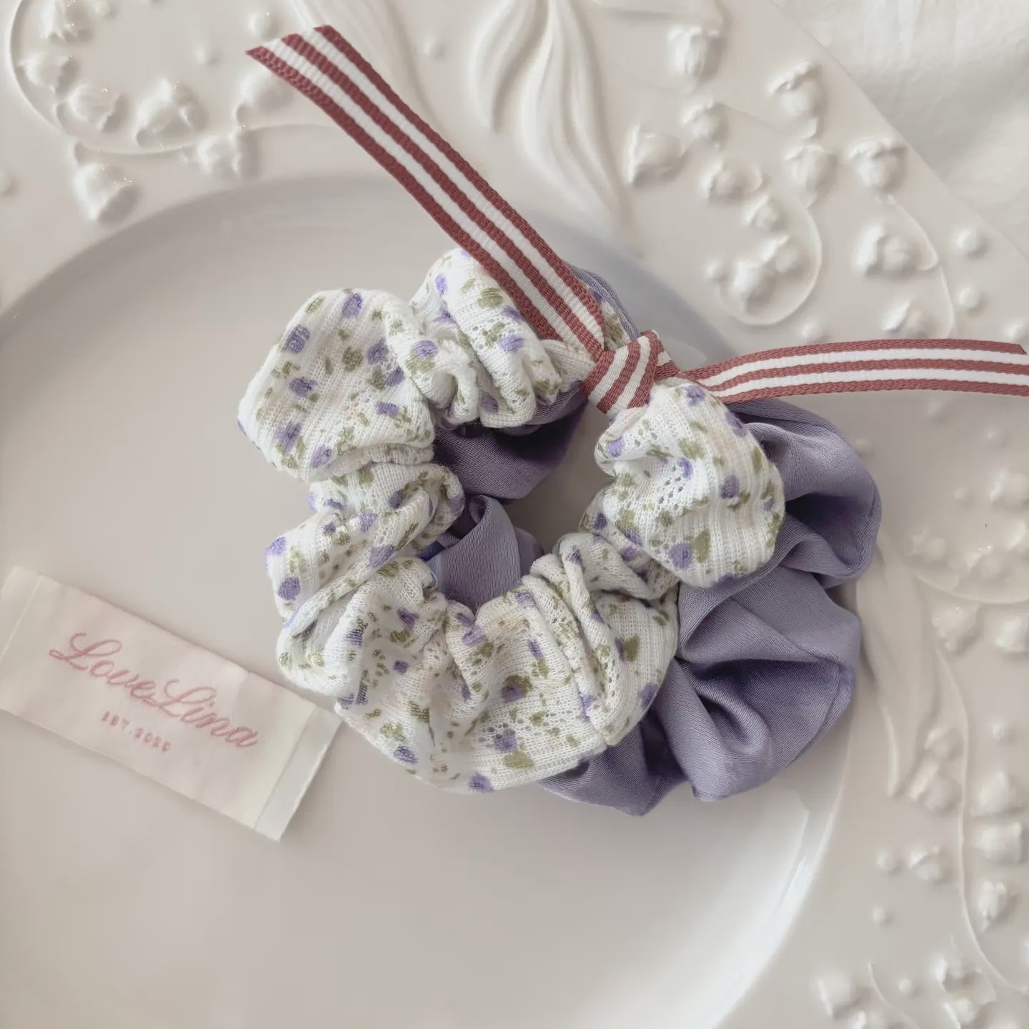 Flower Satin Scrunchies