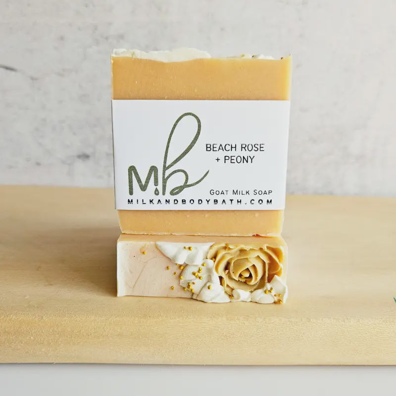 Beach Rose + Peony Goat Milk Soap