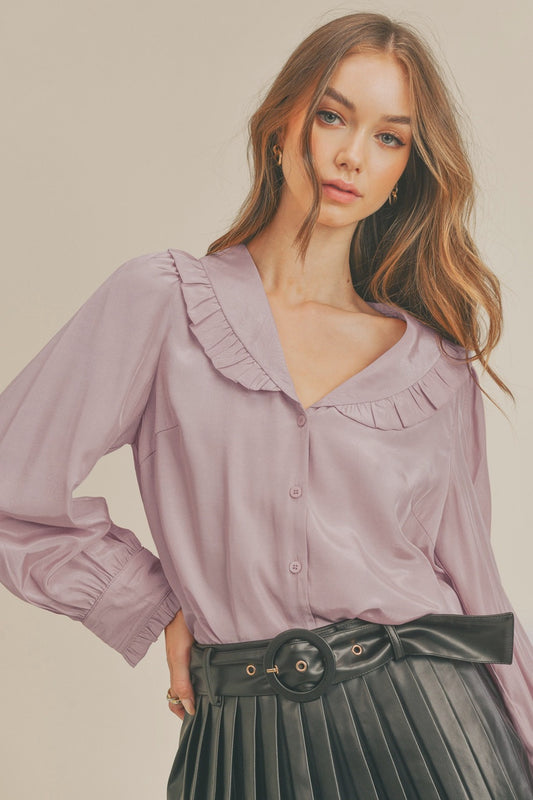 Ruffle Collar Blouse