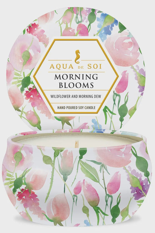 Morning Blooms Tin Candle