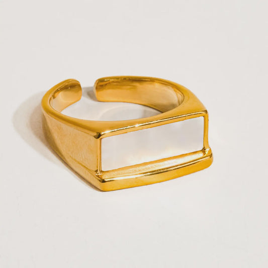 Sawyer  Rectangle Shell  Ring