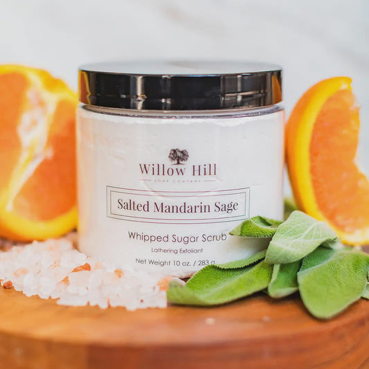 Salted Mandarin Sage Whipped Sugar Scrub