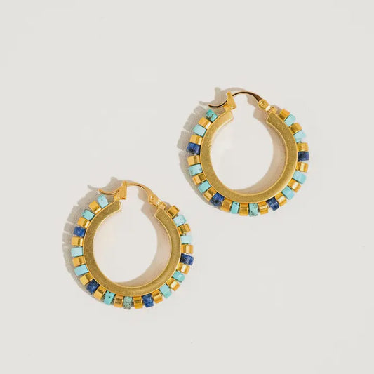 Azura 18K Gold Contemporary Hoop Earrings