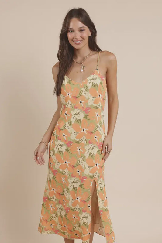 Aperitivo Tie-Back Midi Dress