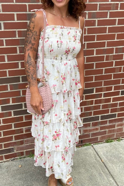 Olive Tiered Dress