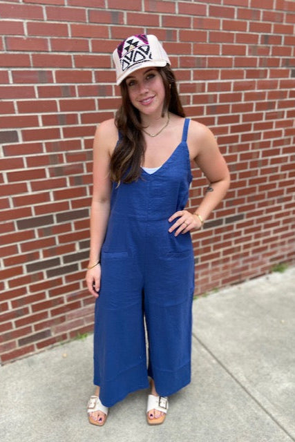 Wide Leg Crop Jumpsuit