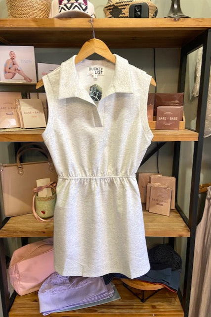 Scuba Collared Mini Dress