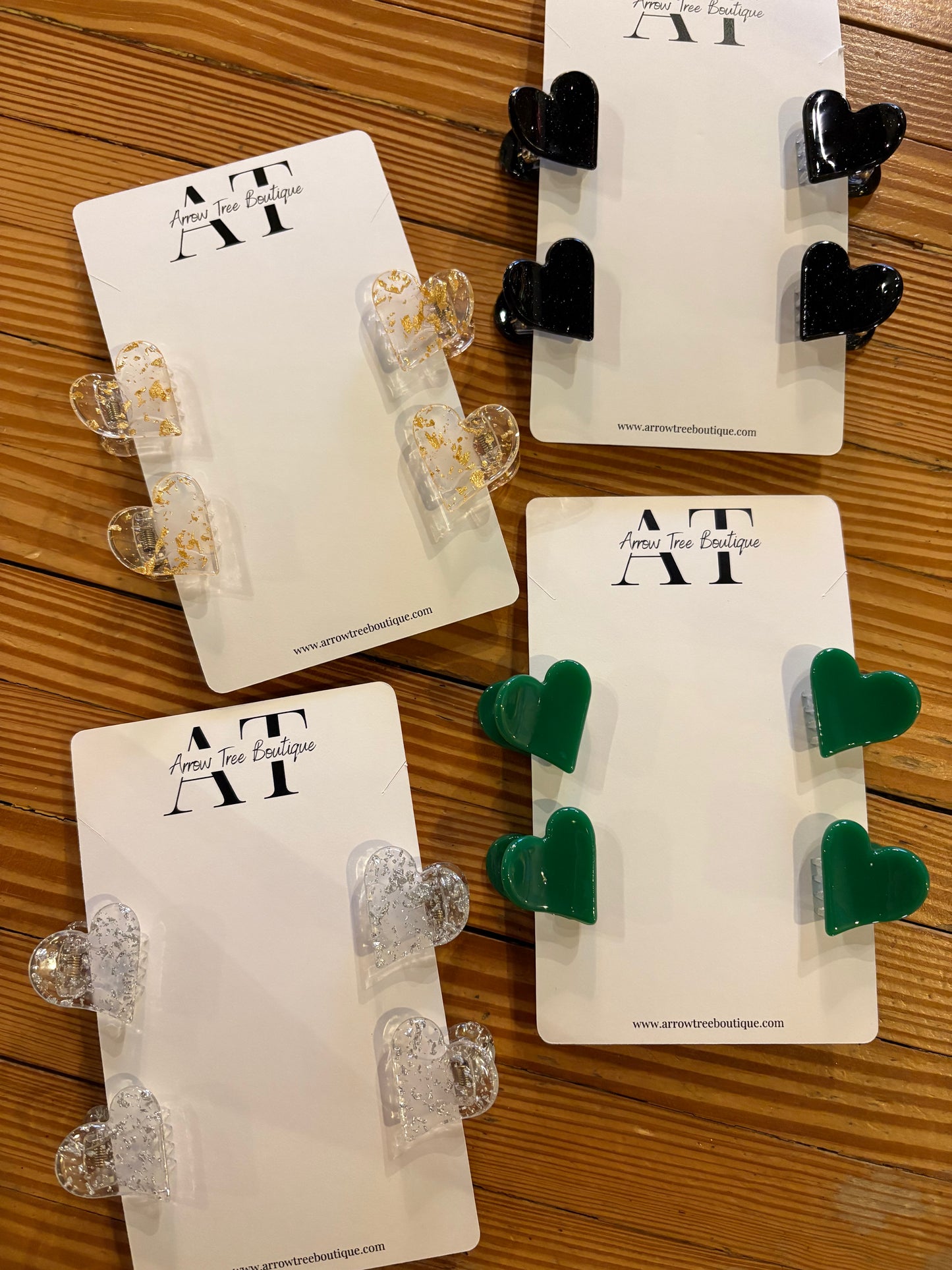 Happy Hearts Mini Hair Clips