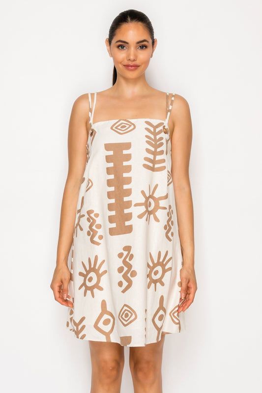 Santorini Sun Play Mini Dress