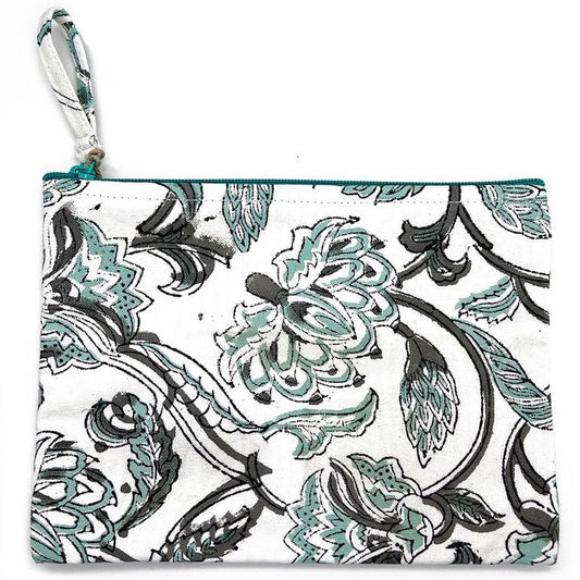 Block Printed Canvas Pouch