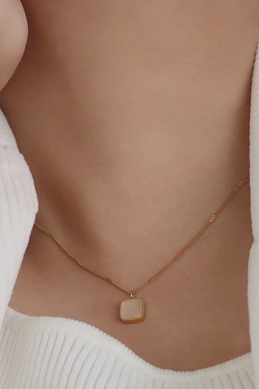 Felicity Shell Square Necklace