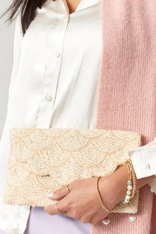 Zoya Beaded Clutch Handbag
