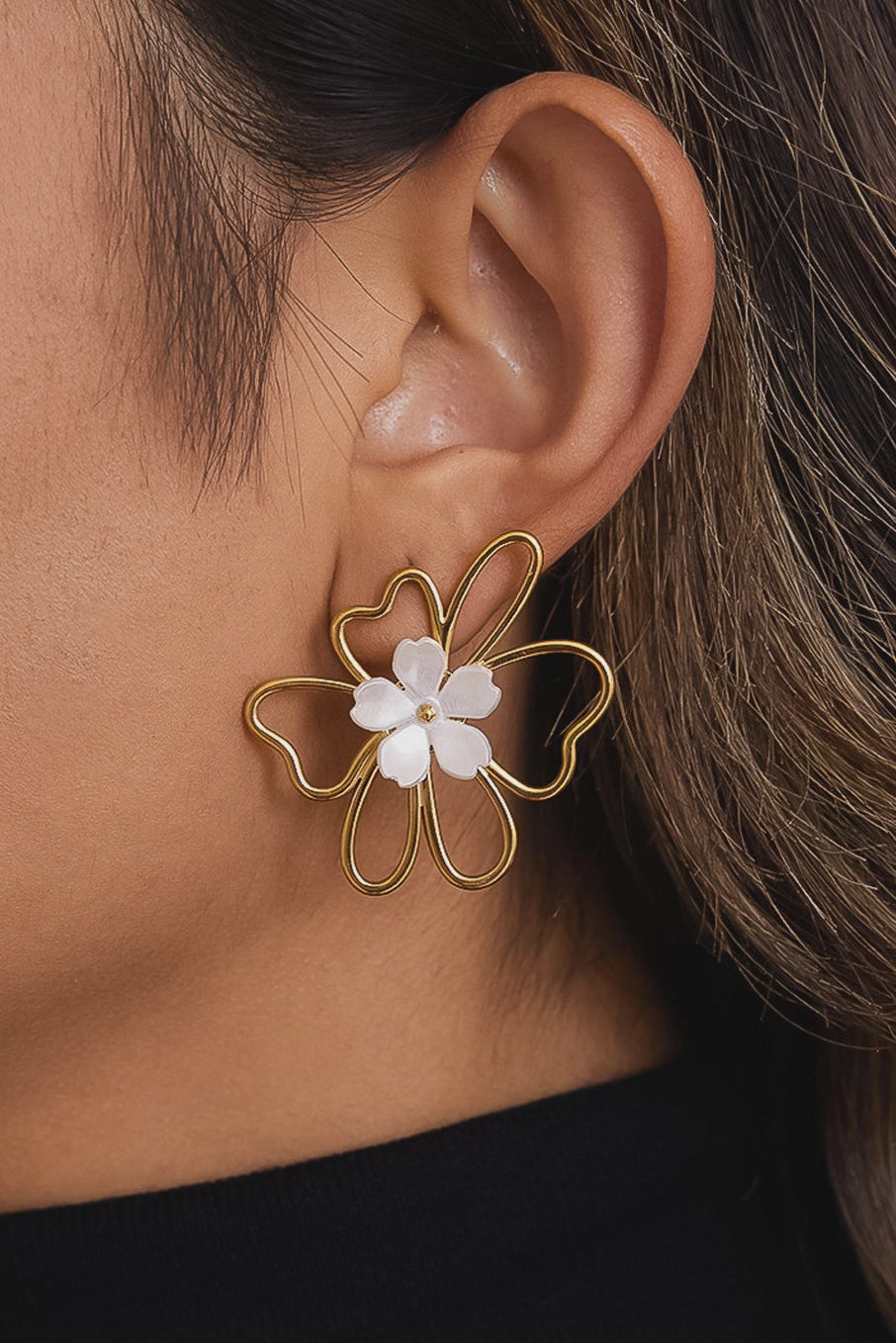 Roseline Petal Earrings
