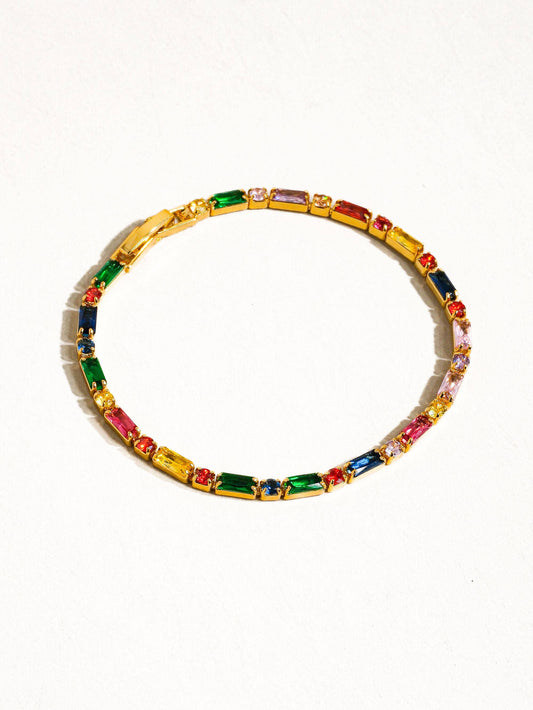 Shiloh Multicolor CZ Chain Bracelet