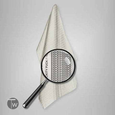 French Stripe Illusion | Unique Kitchen Tea Towel Gift