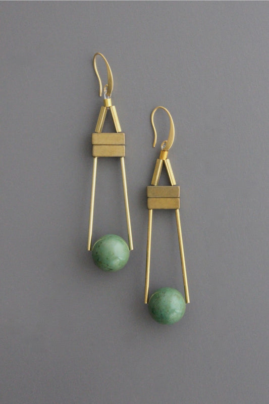 Stone Drop Earrings