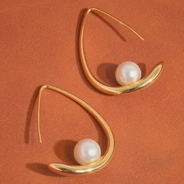 Tallis 18K Gold Classic Pearl Drop Earring