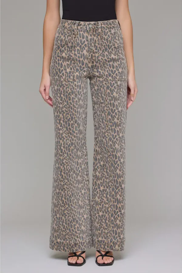 Cheetah Print Comfort Flares