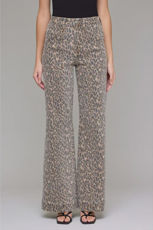 Cheetah Print Comfort Flares