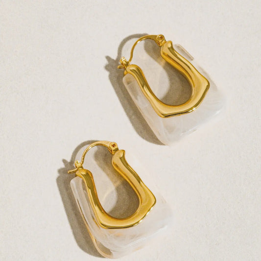 Talia Gold U Hoop Earring