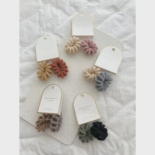 Plush Fabric Hair Coils