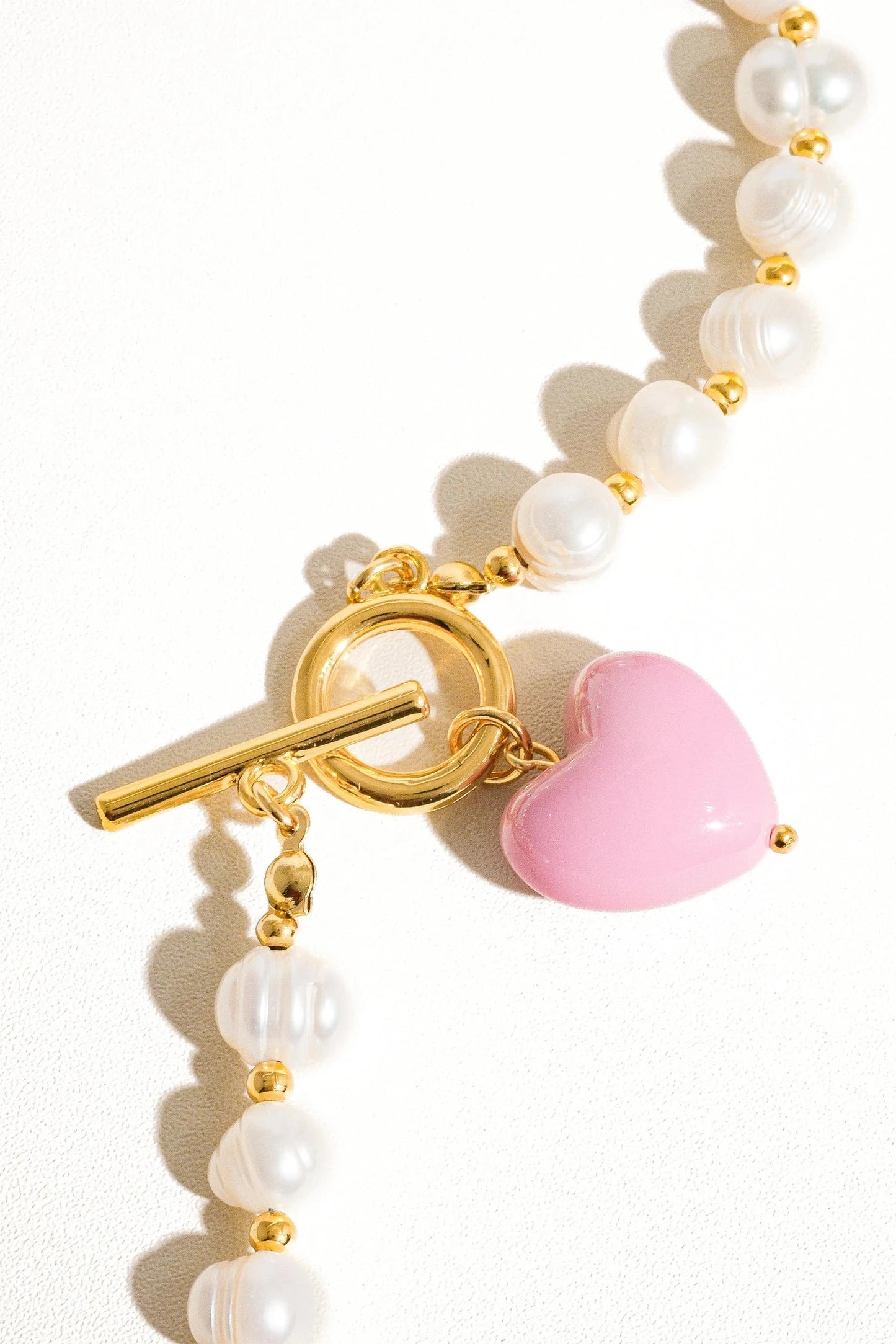 Wren Pearl Heart Necklace