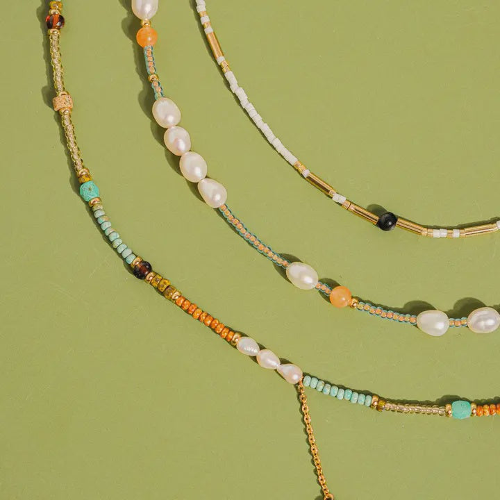 18K Handmade Bohemian Beaded Stack Necklaces