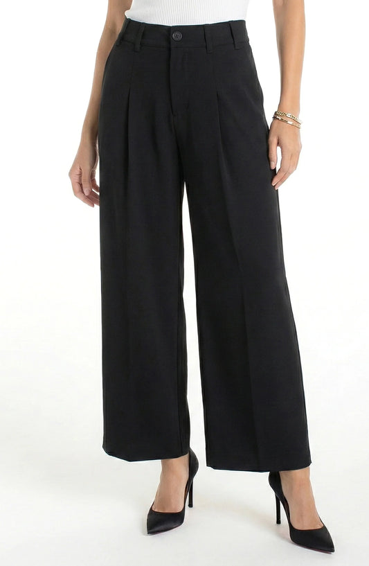 Pleated Wide Leg Trouser