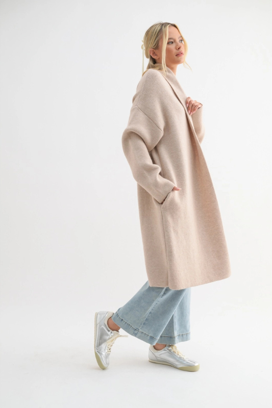 Melange Sweater Coat