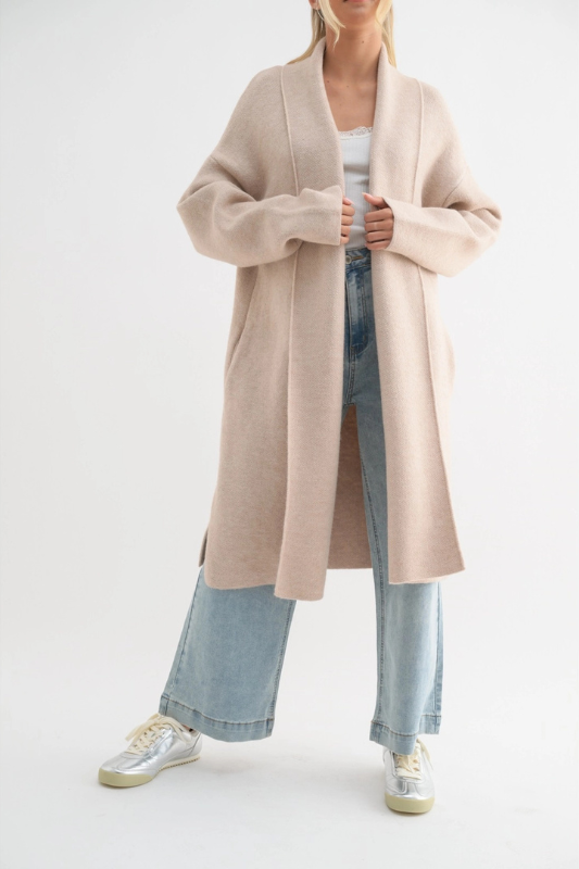 Melange Sweater Coat