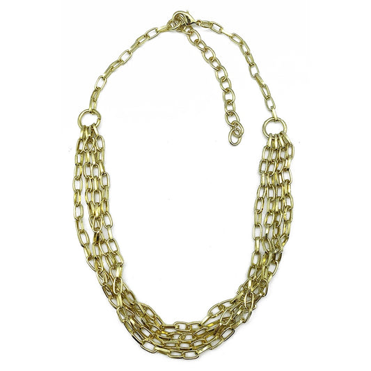 Layered Chain Link Necklace