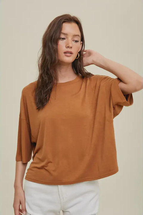 Modal Relaxed Crop Top