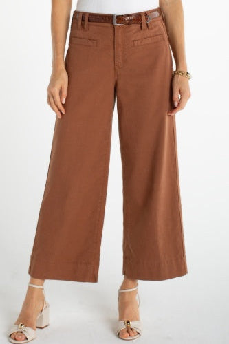 High Rise Crop Wide Leg