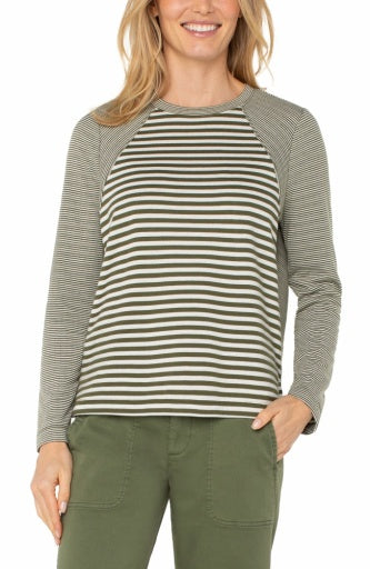 Seamed Crew Neck Top