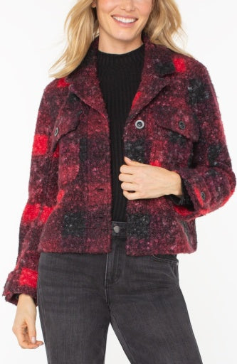Button Front Boxy Jacket