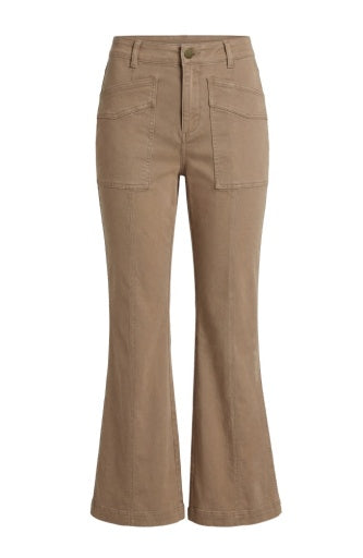 High Rise Patch Pocket Flares 32"