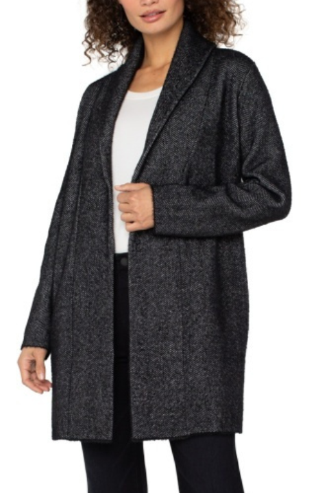 Shawl Collar Sweater Coat