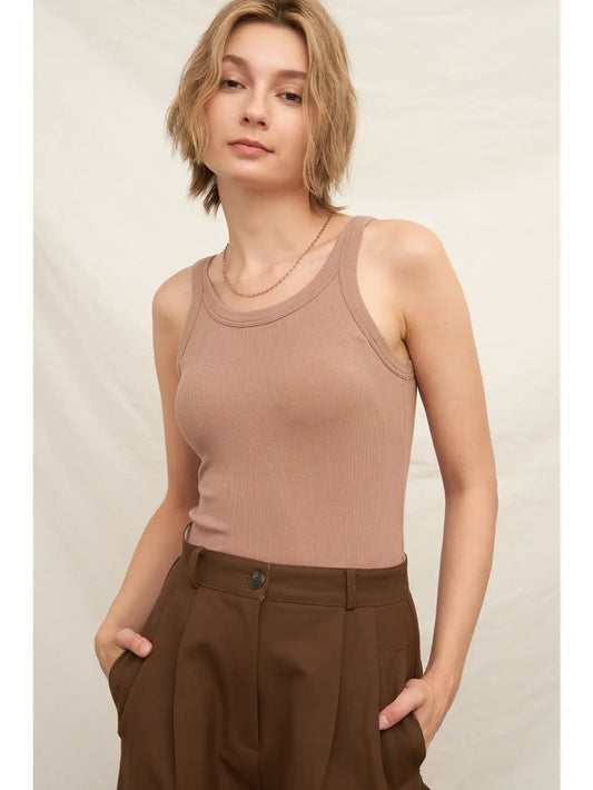 Scoop Neck Padded Bra Tank