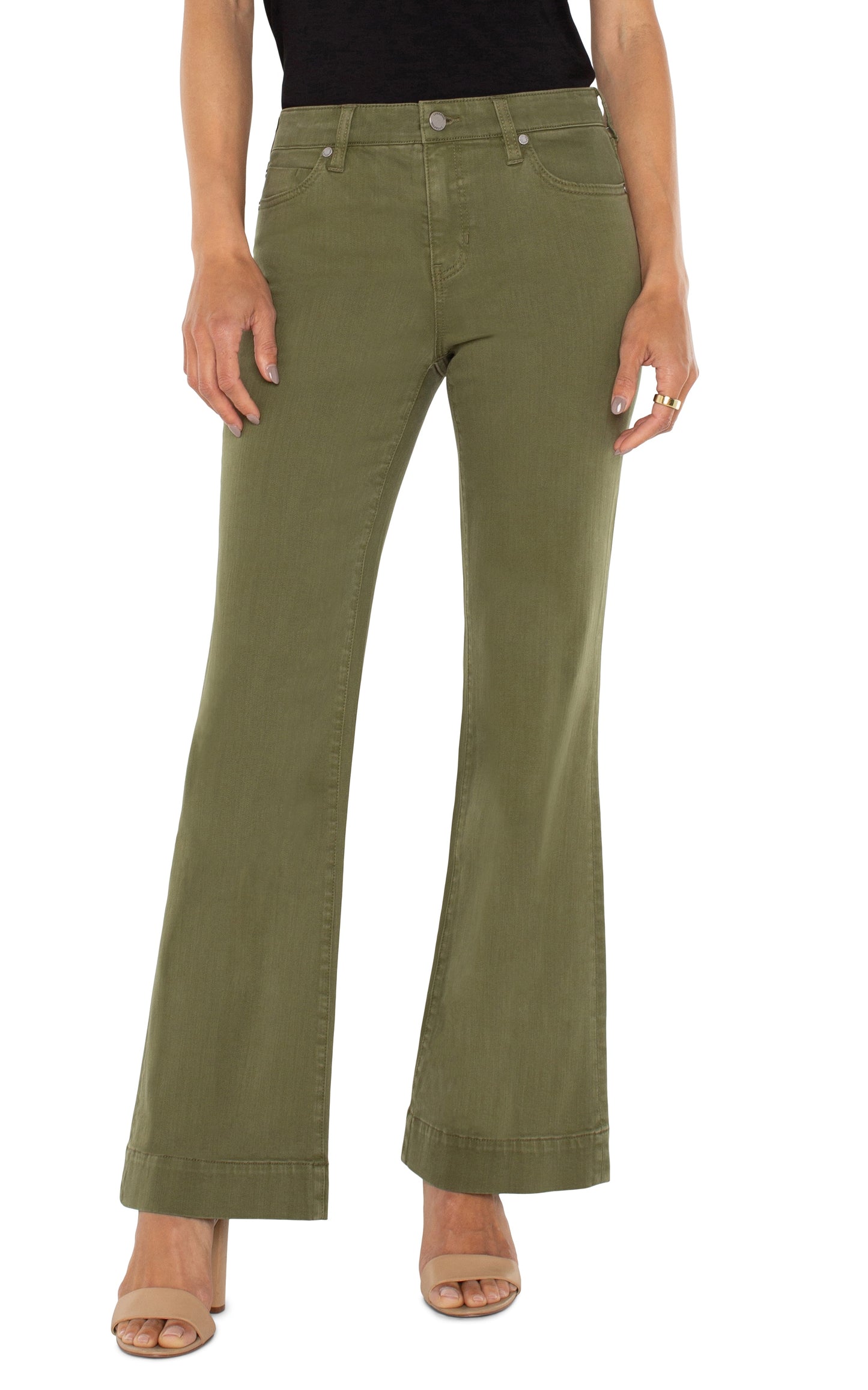 Hannah Flare Jeans Olive