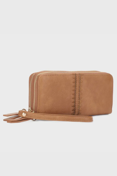 Sherrie Double Zipper Wallet